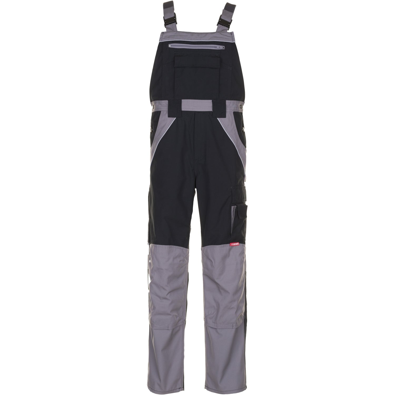 Planam Plaline Dungarees black/zinc - Model view 1