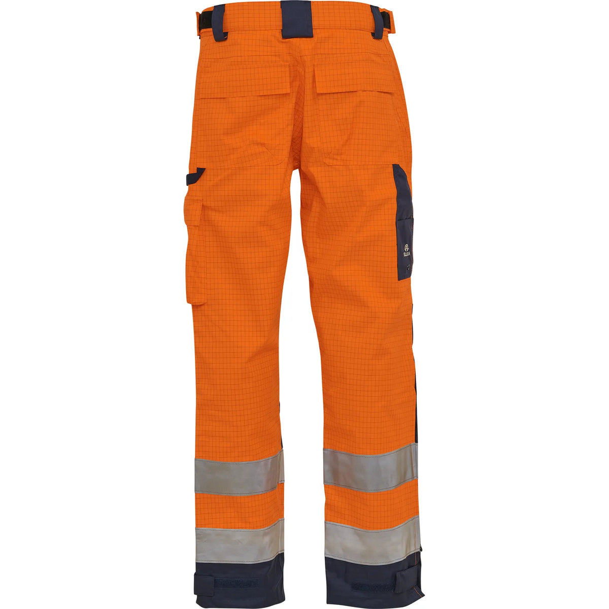 ELKA Rainwear - Securetech Multinorm rain trousers - Fluorescent Orange/Navy