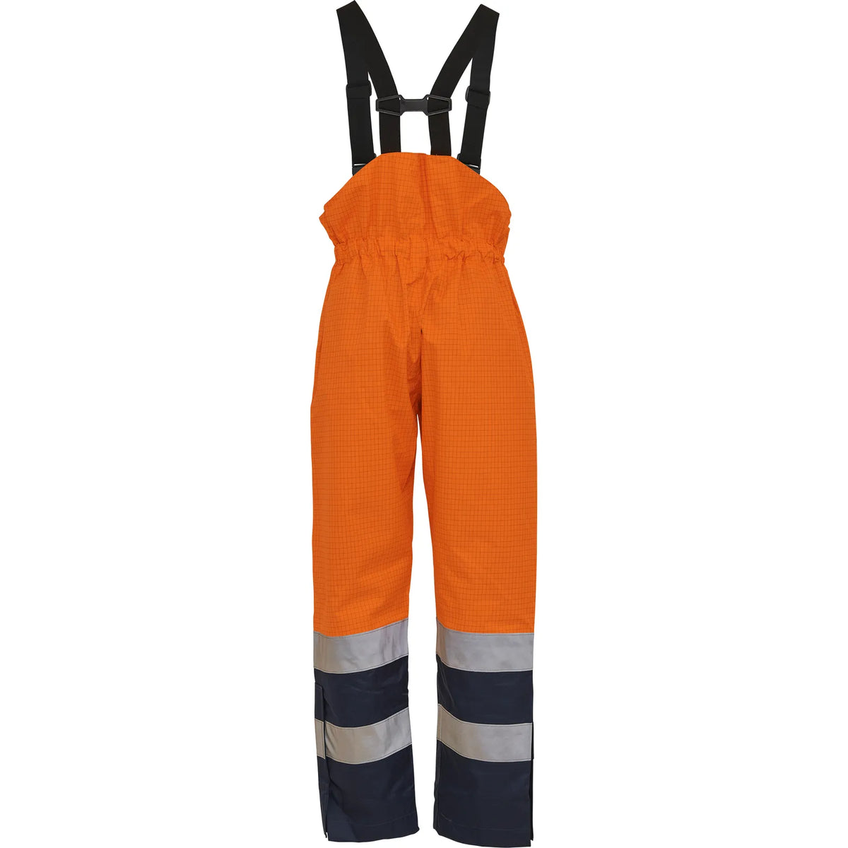 ELKA Rainwear - Securetech Multinorm Bib & Brace - Fluorescent Orange/Navy