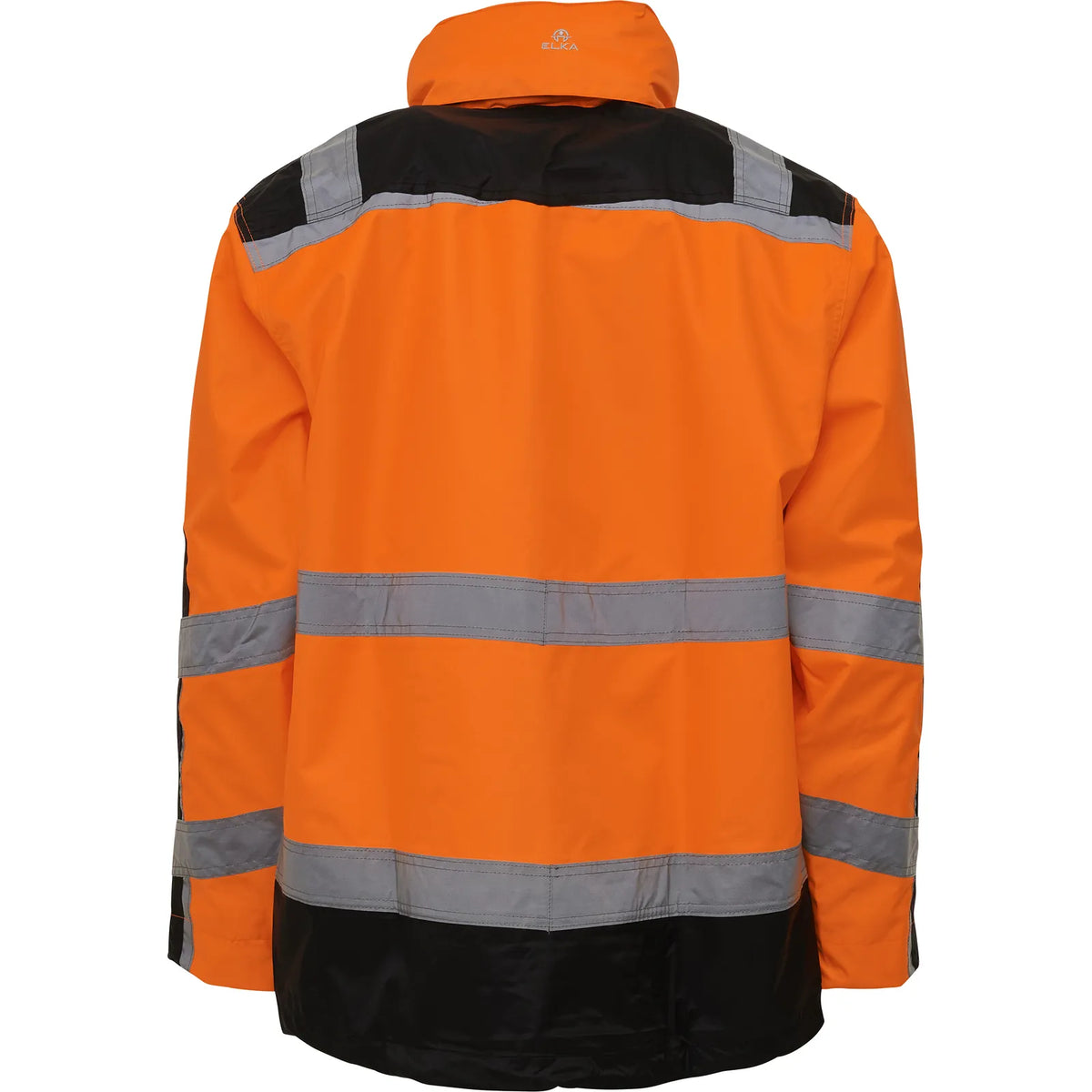 ELKA Rainwear - Visible Xtreme Oxford rain jacket with reflective tape - Fluorescent Orange/Black