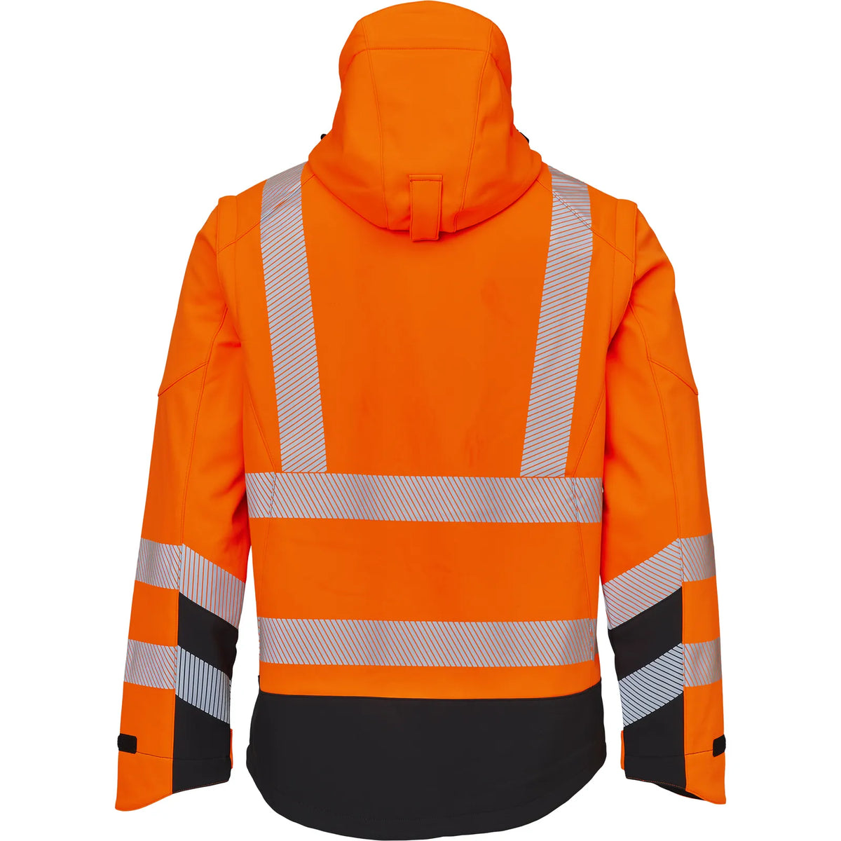 ELKA Rainwear - Visible Xtreme Softshell Jacket with detachable sleeves - Fluorescent Orange/Black
