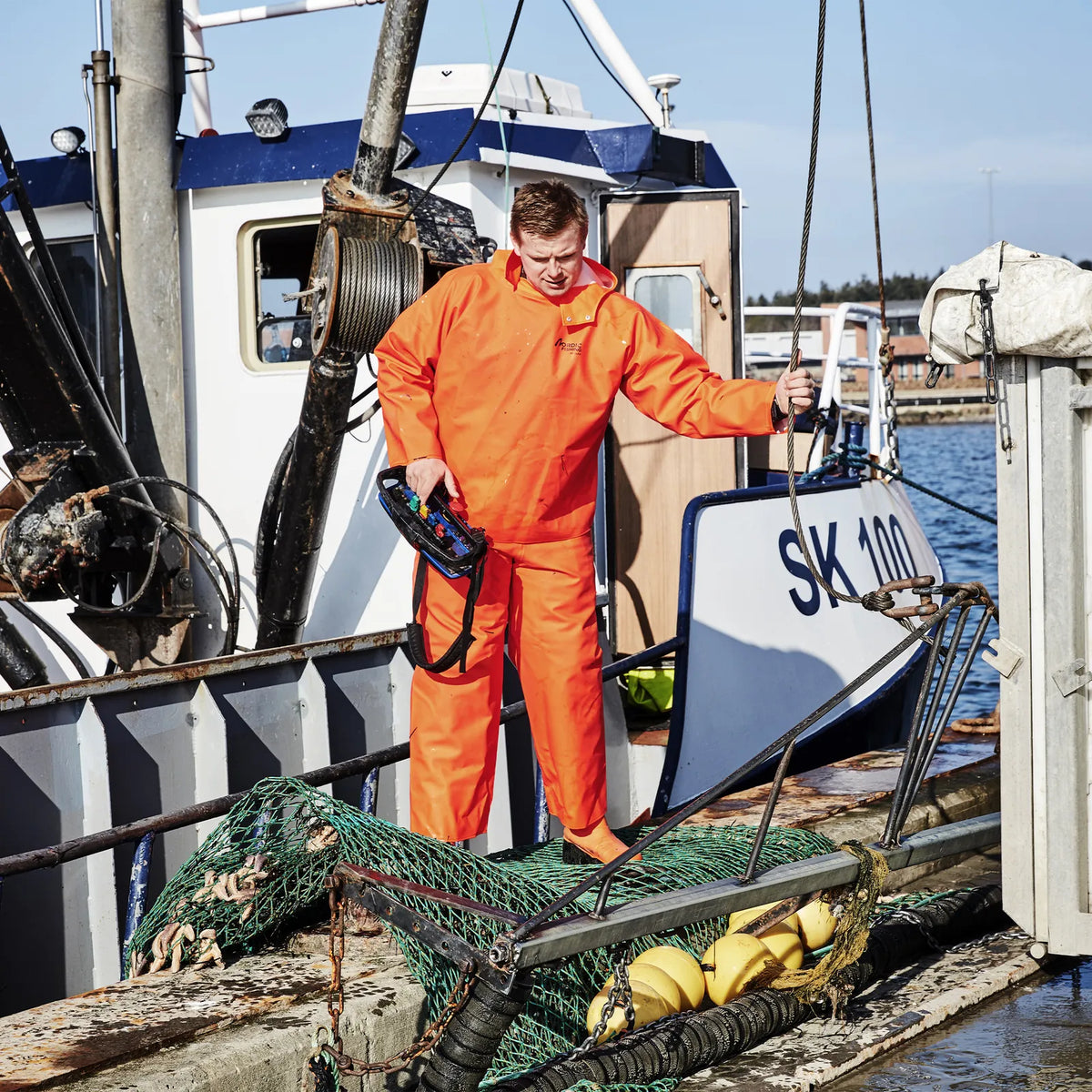 ELKA Rainwear - Nordic Fishing Stretchable Smock - Fluorescent Orange