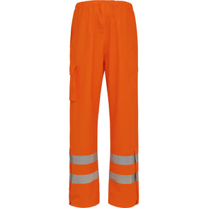 ELKA Rainwear - Dry Zone Visible Waist Trousers with pockets - Fluorescent Orange