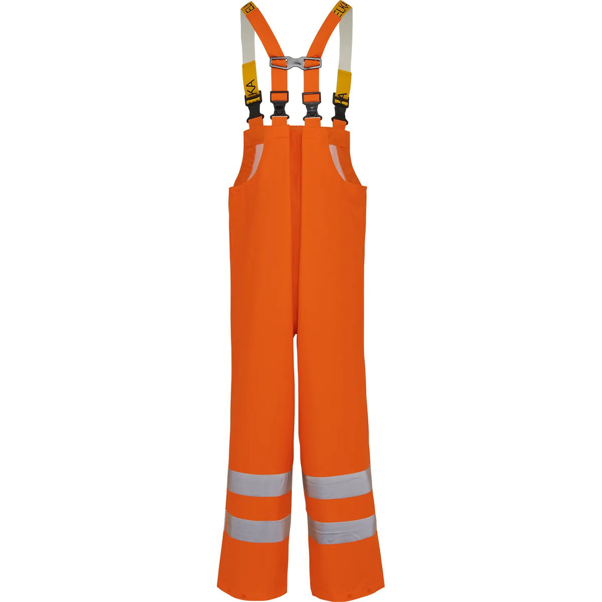 ELKA Rainwear - Securetech Multinorm Pu Bib & Brace - Fluorescent Orange