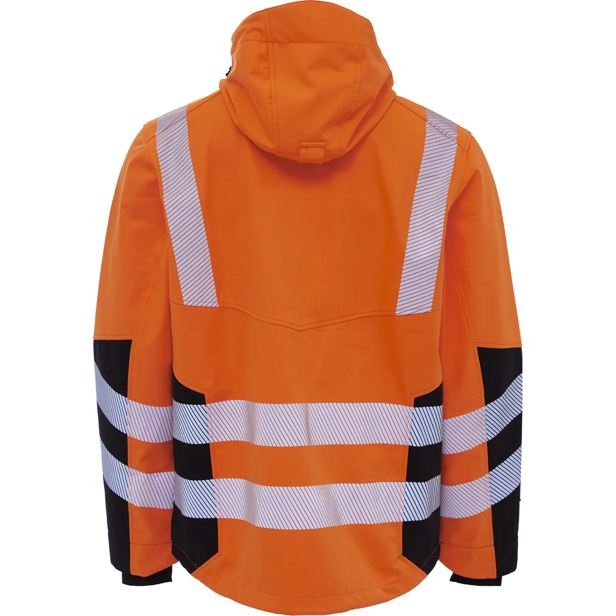 ELKA Rainwear - Visible Xtreme Recycled Softshell jacket - Fluorescent Orange/Black