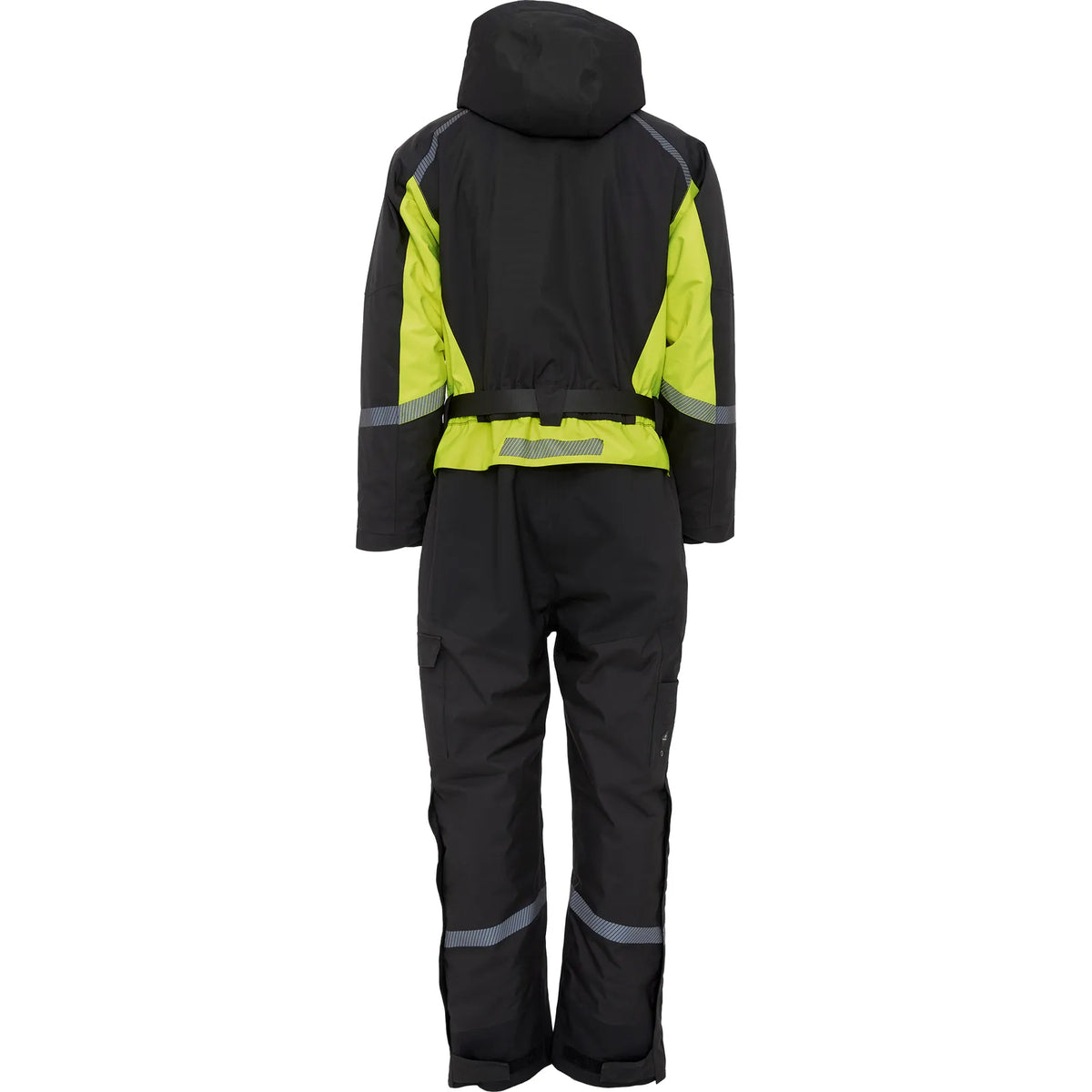 ELKA Rainwear - Working Xtreme Winter Thermal Coverall with recycled padding - Black/Fluorescent Yellow