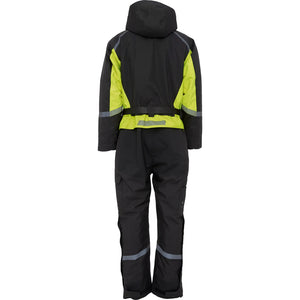 ELKA Rainwear - Working Xtreme Winter Thermal Coverall with recycled padding - Black/Fluorescent Yellow