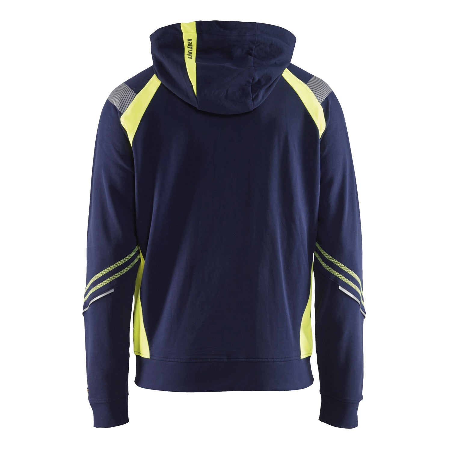 Blaklader BLAKLADER 34331158 Hoodie with Full Zip Hi Vis Reflective Hoodie Work Sweatshirt MEN - 100% Cotton - 343311588933_2