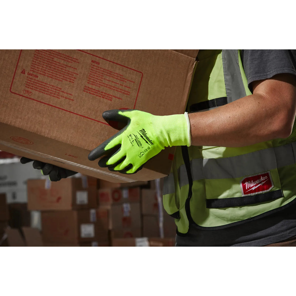 Milwaukee High-Visibility Cut Level A Gloves