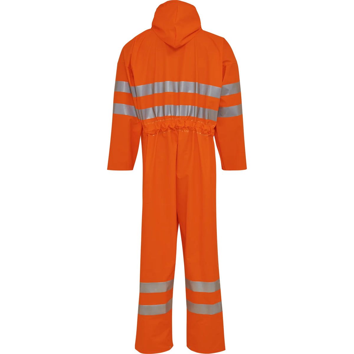 ELKA Rainwear - PU visible coverall with reflective tape - Fluorescent Orange