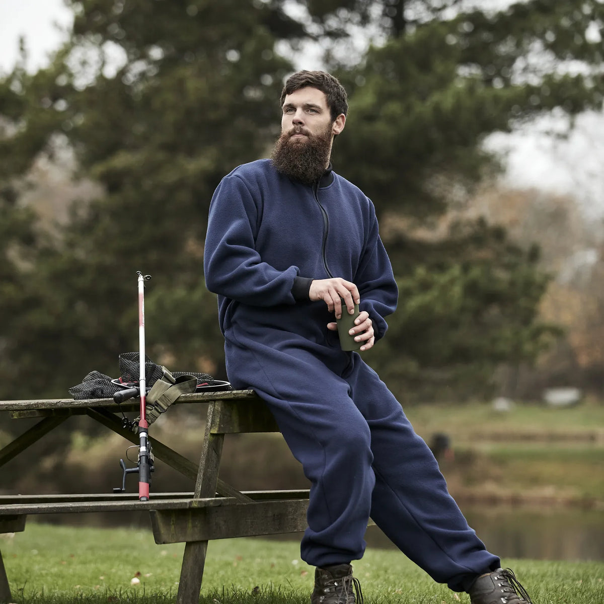 ELKA Rainwear - Fleece Coverall - Navy