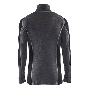 Blaklader 48991732 Underwear zip neck top WARM 100% merino - 489917329699_2