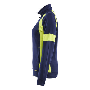 Blaklader BLAKLADER 35681158 Hi Vis Reflective Full-zip Work Sweatshirt WOMEN - 100% Cotton - 356811588933_CL
