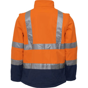 ELKA Rainwear - Visible Xtreme Softshell jacket - Fluorescent Orange/Navy