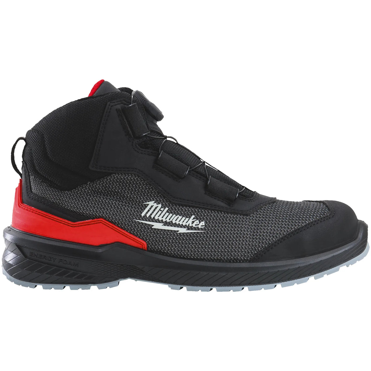 Milwaukee FLEXTRED™ S1PS BOA® Mid-Cut Safety Shoes ESD B1M110133 - Black
