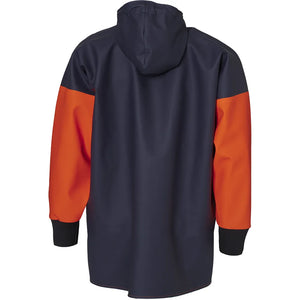 ELKA Rainwear - Fishing Xtreme Smock w/neoprene cuff - Fluorescent Orange/Navy