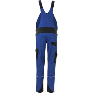 Planam Norit Women's dungarees royal blue/black - Model view 2