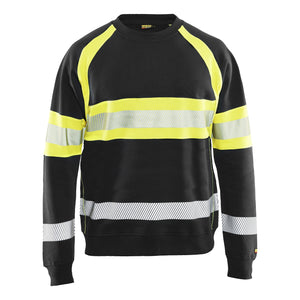Blaklader BLAKLADER 33591158 Hi Vis Sweater Hi Vis Reflective Work Sweatshirt MEN - 100% Cotton - 335911589933