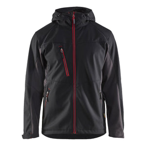 Blaklader BLAKLADER 47532516 Softshell Jacket with Hood Softshell Work Jacket MEN - Water Repellent - 475325169956