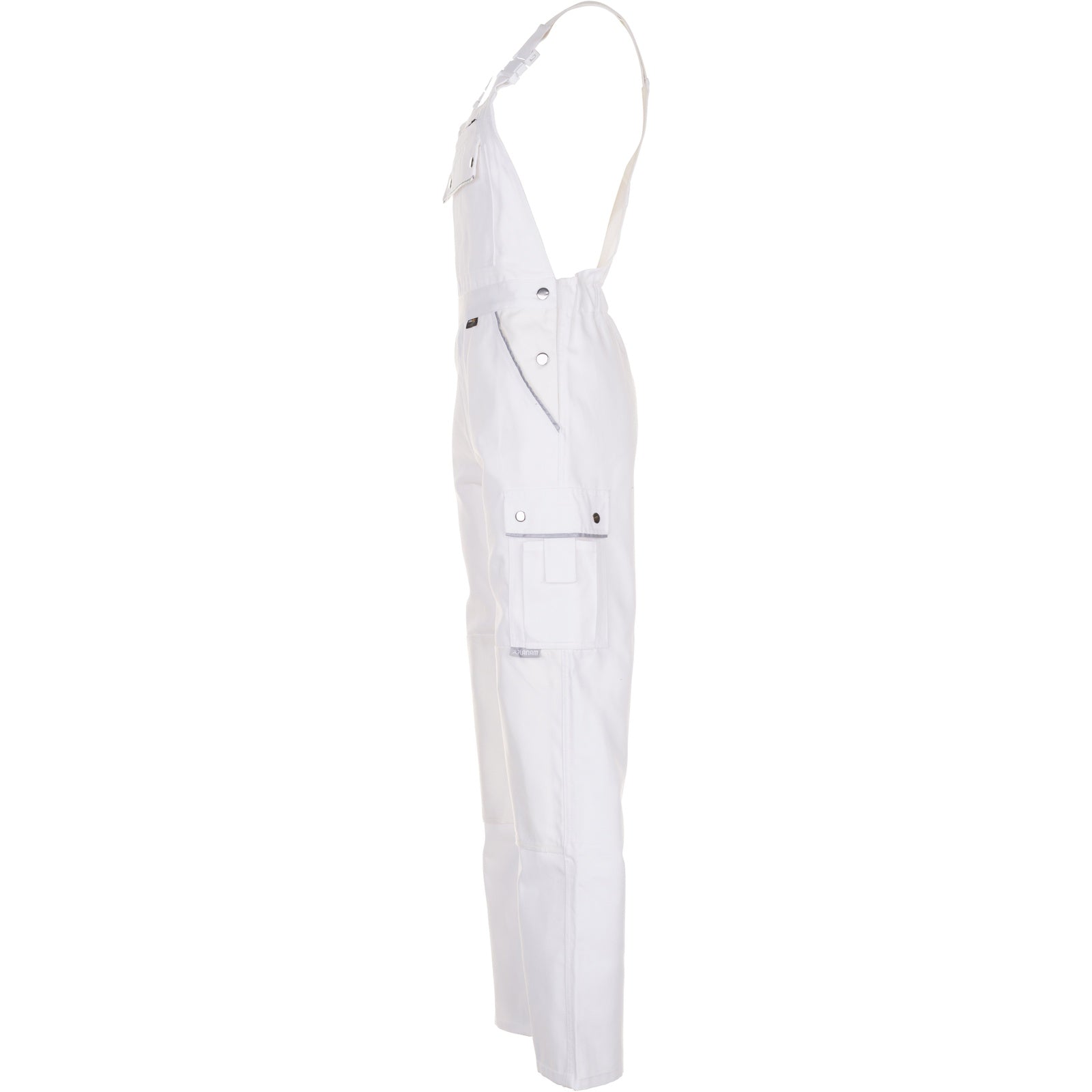 Planam Canvas 320 Dungarees pure white/pure white - Model view 4