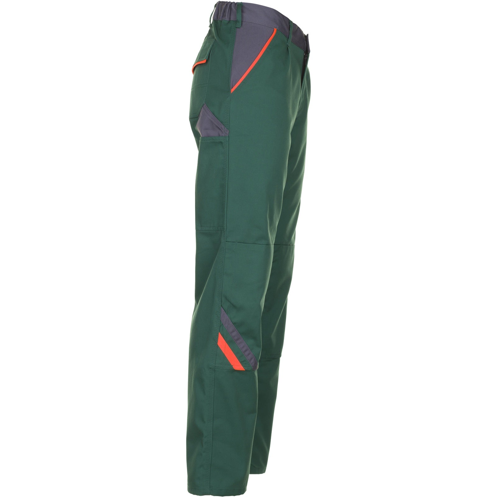Planam Visline Trousers green/orange/slate - Model view 3