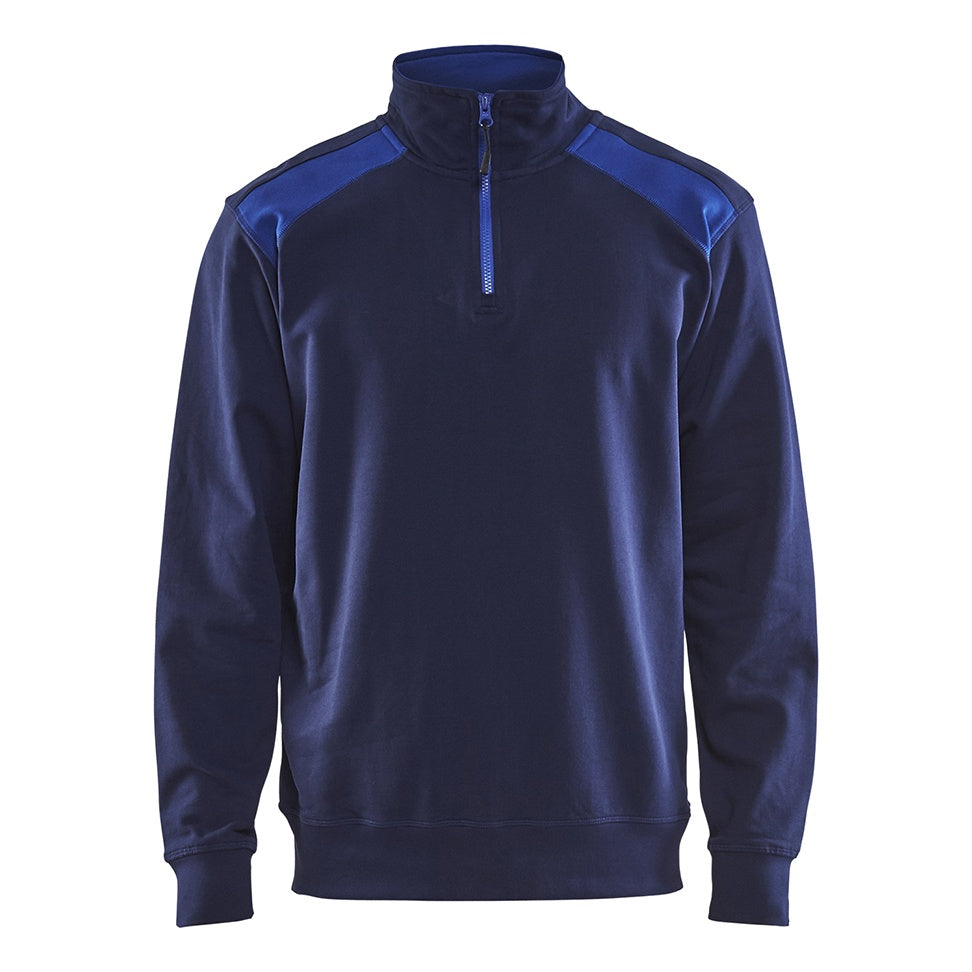 Blaklader BLAKLADER 33531158 Half Zip 2 Tone Sweatshirt Work Sweatshirt MEN - 100% Cotton - 335311588985