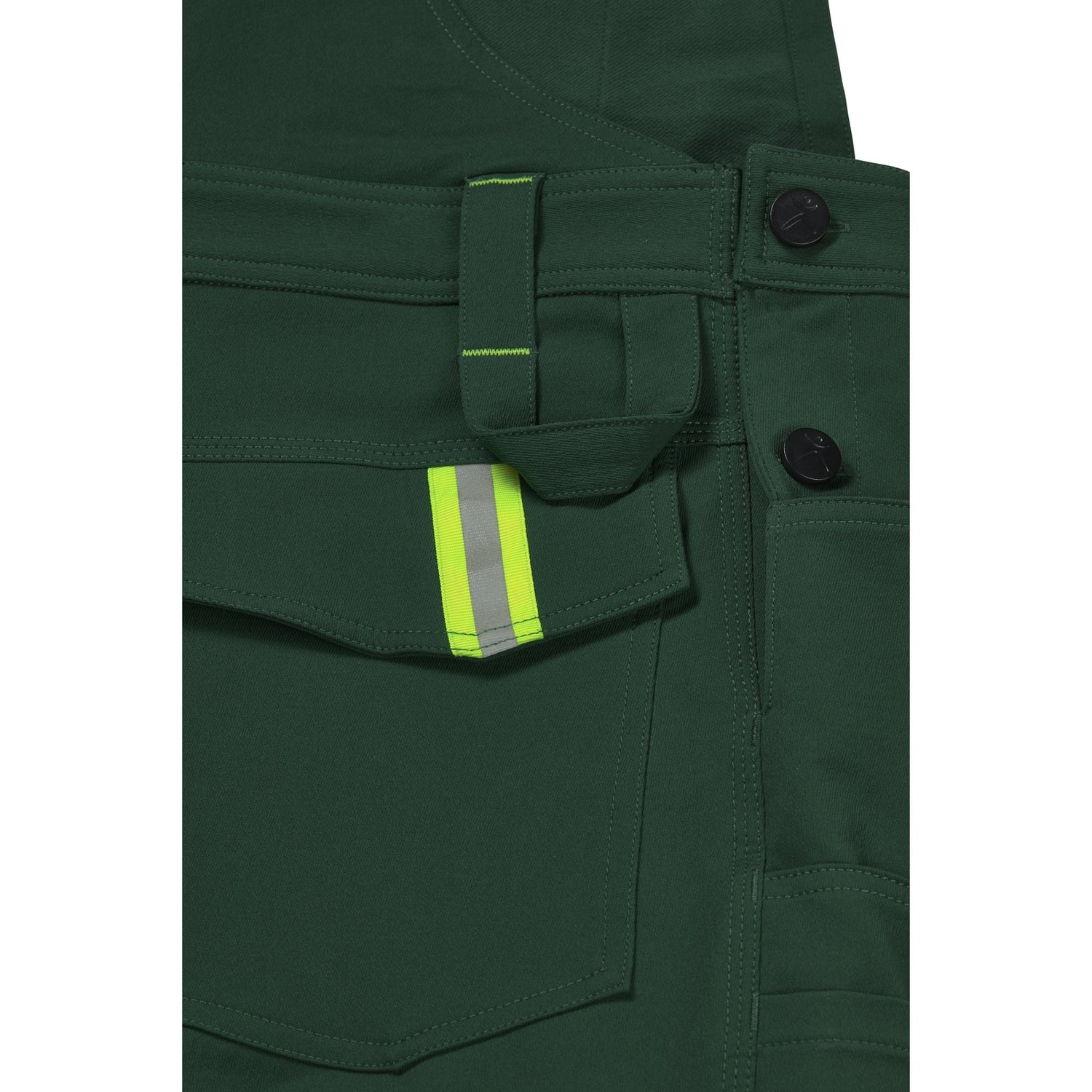 Planam rECOline Bibpant royal blue/black - No need to spend ages looking for your tools, thanks to the hammer loop.