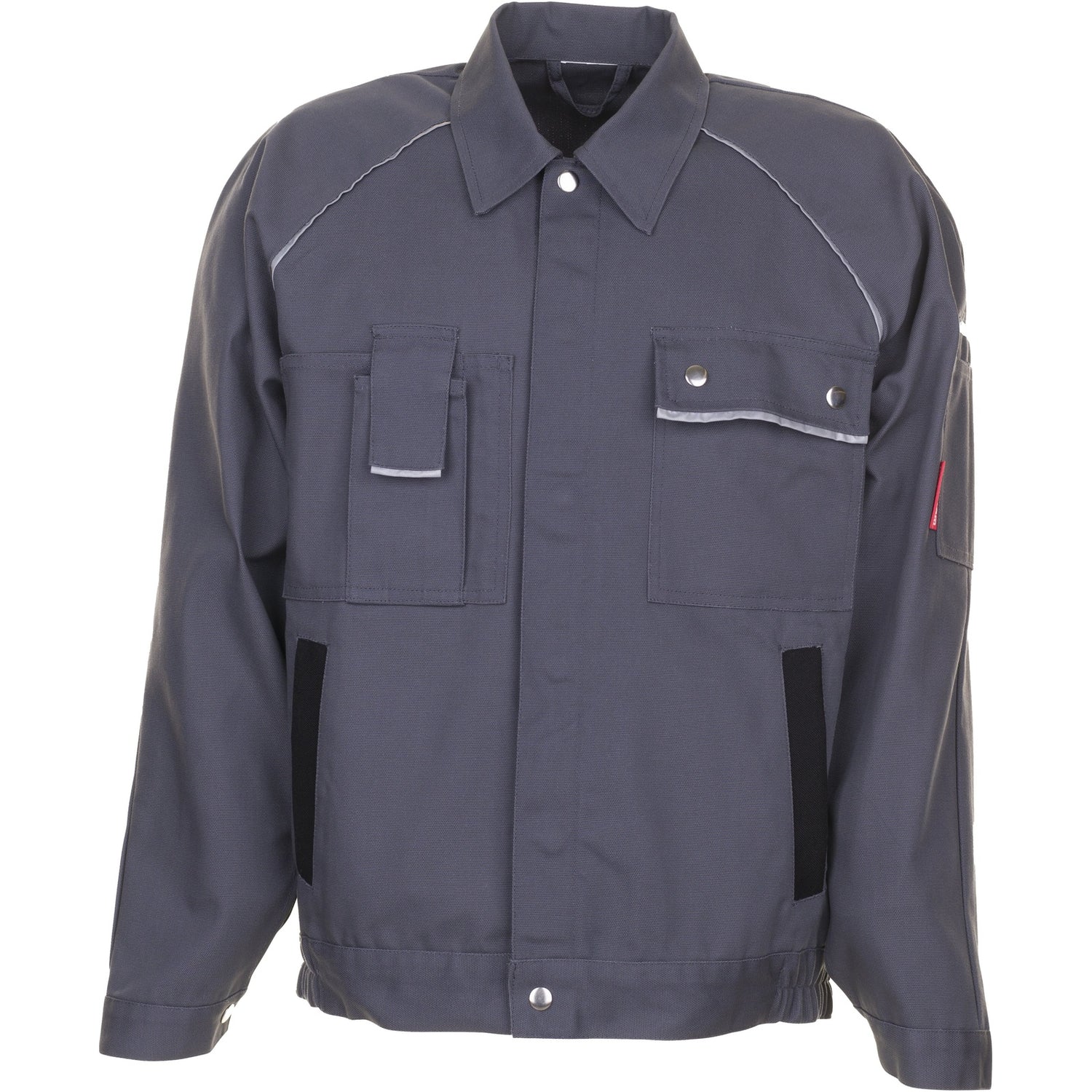 Planam Canvas 320 Waisted Jacket grey/black - Main
