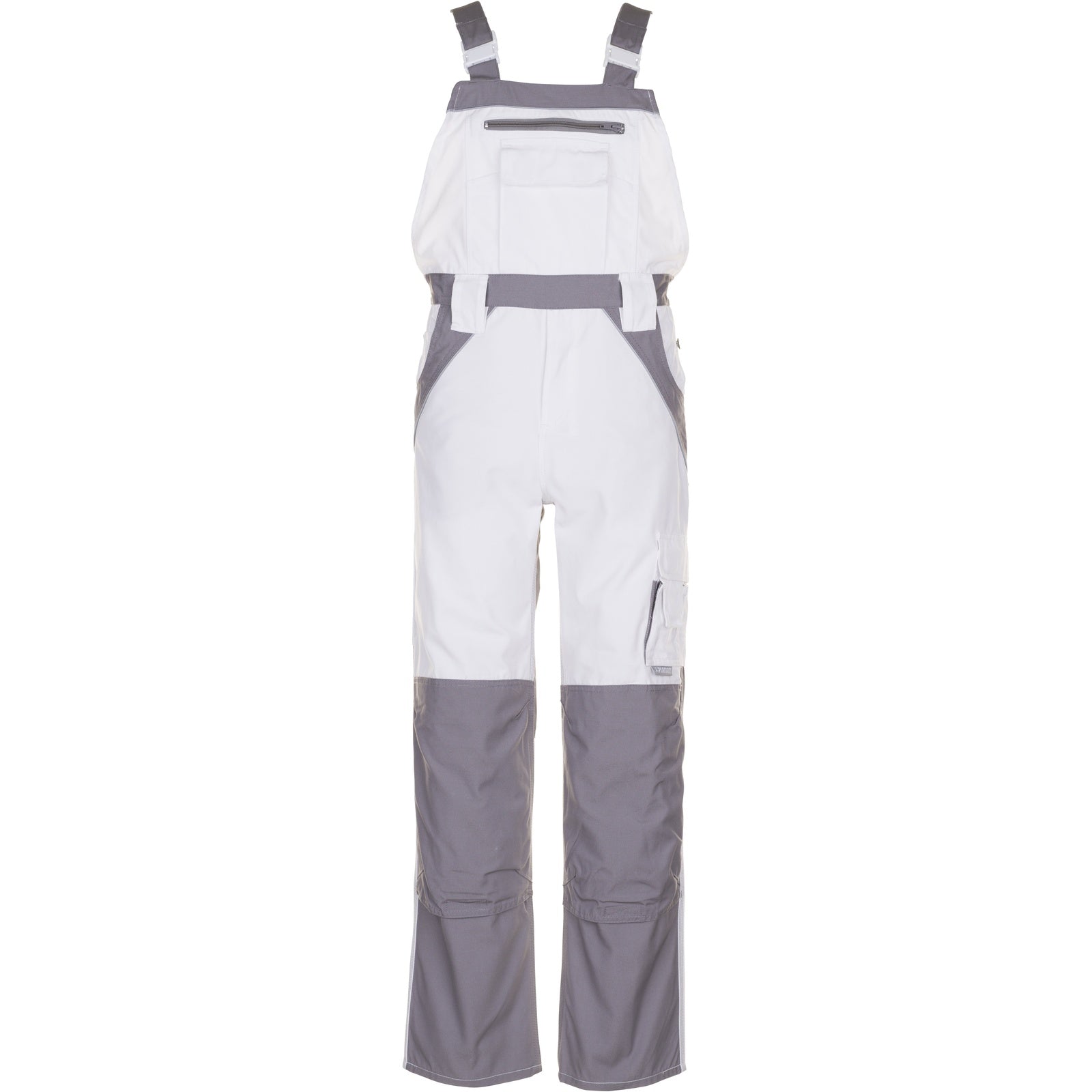Planam Plaline Dungarees pure white/zinc - Model view 1