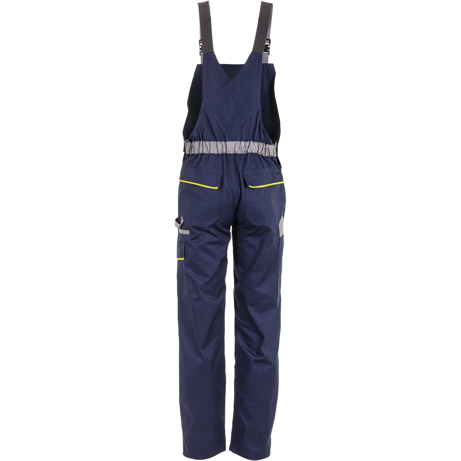 Planam Visline Dungarees marine/yellow/zinc - Model view 2
