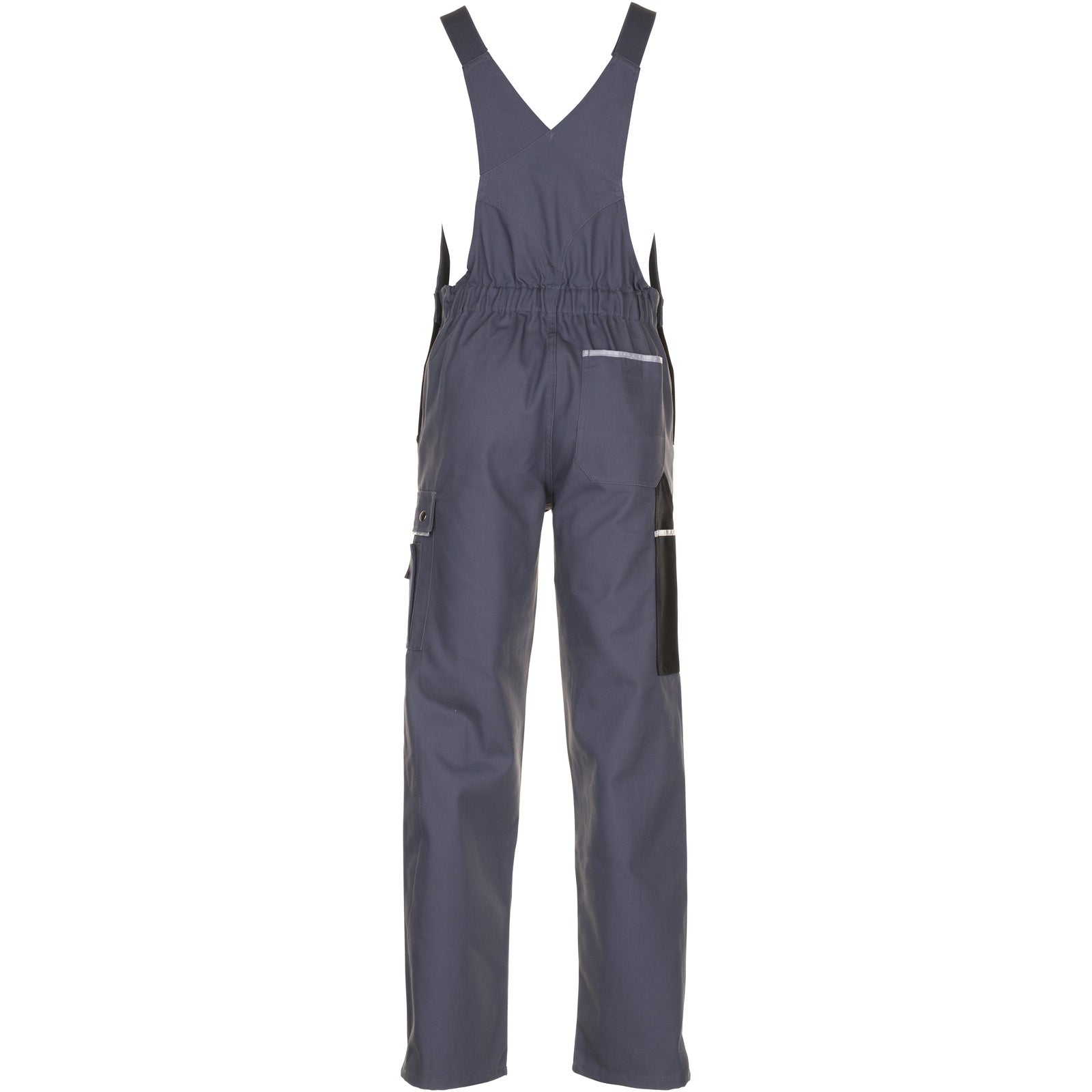 Planam Canvas 320 Dungarees grey/black - Model view 2
