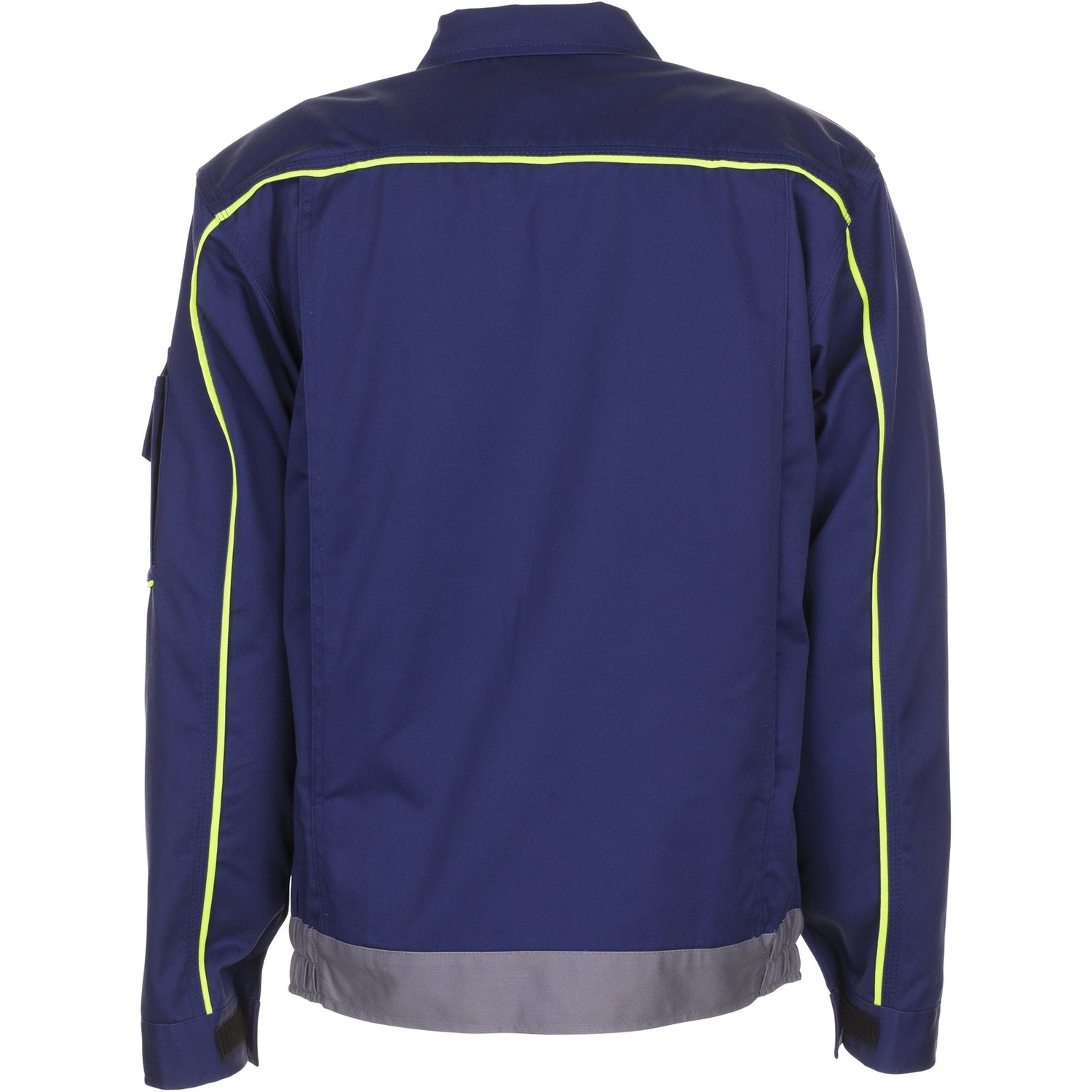 Planam Visline V2 Waisted Jacket marine/yellow/zinc - Model view 2