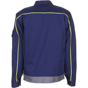 Planam Visline V2 Waisted Jacket marine/yellow/zinc - Model view 2