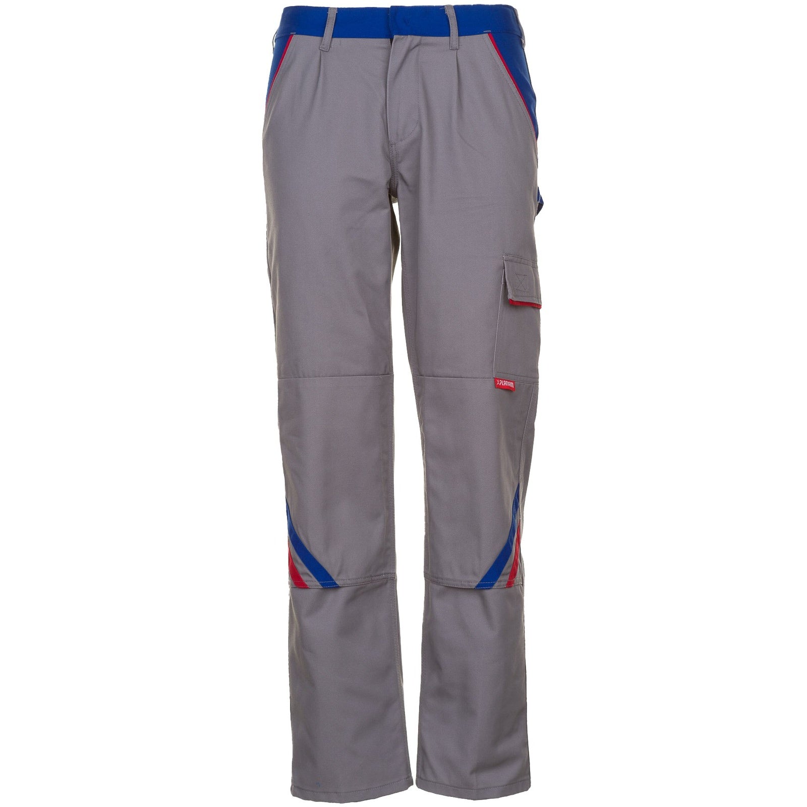 Planam Highline Trousers zinc/royal blue/red - Main