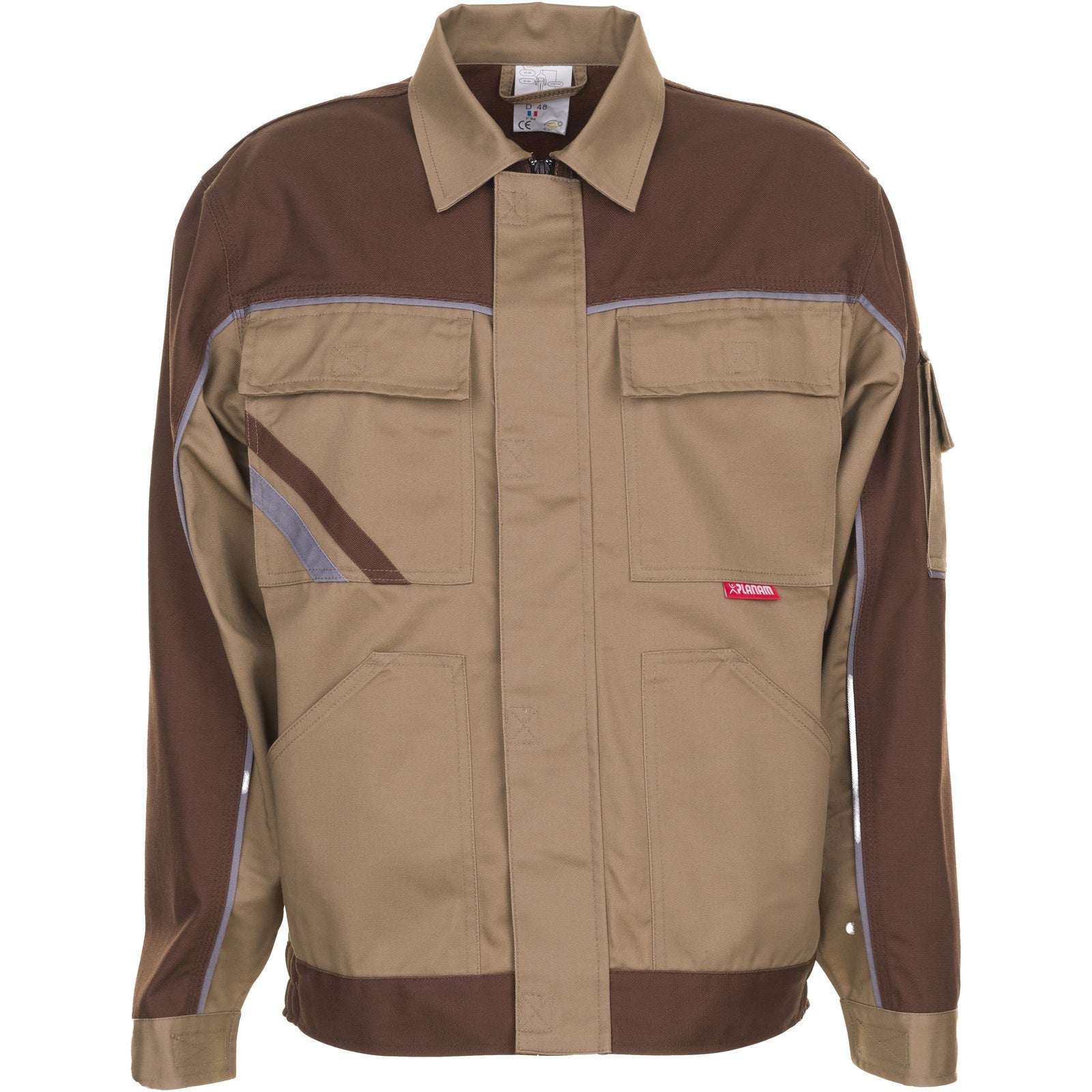 Planam Highline Waisted Jacket beige/brown/zinc - Main
