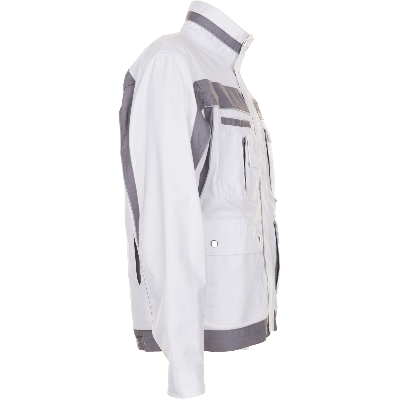 Planam Plaline Waisted Jacket pure white/zinc - Model view 3