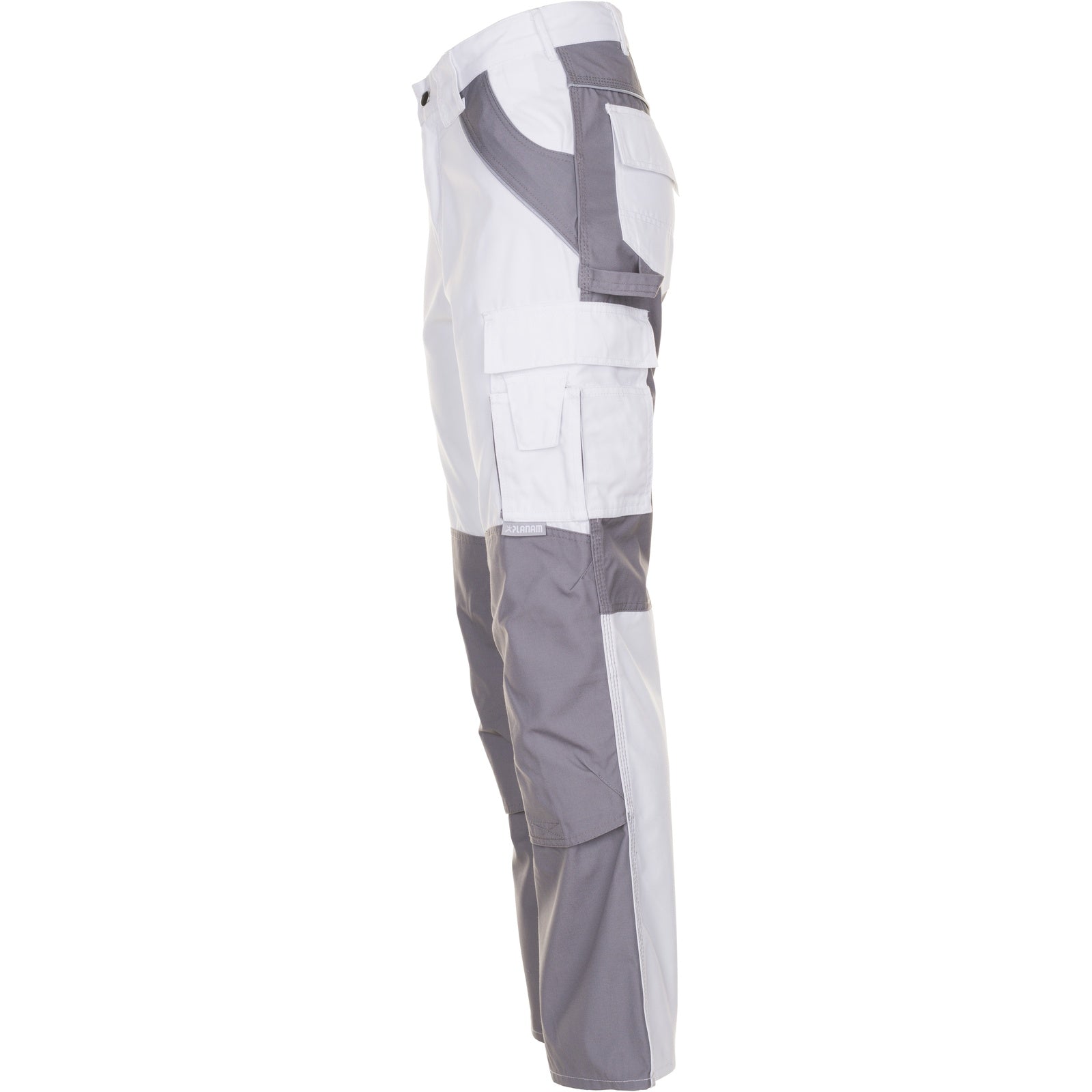 Planam Plaline Trousers pure white/zinc - Model view 4