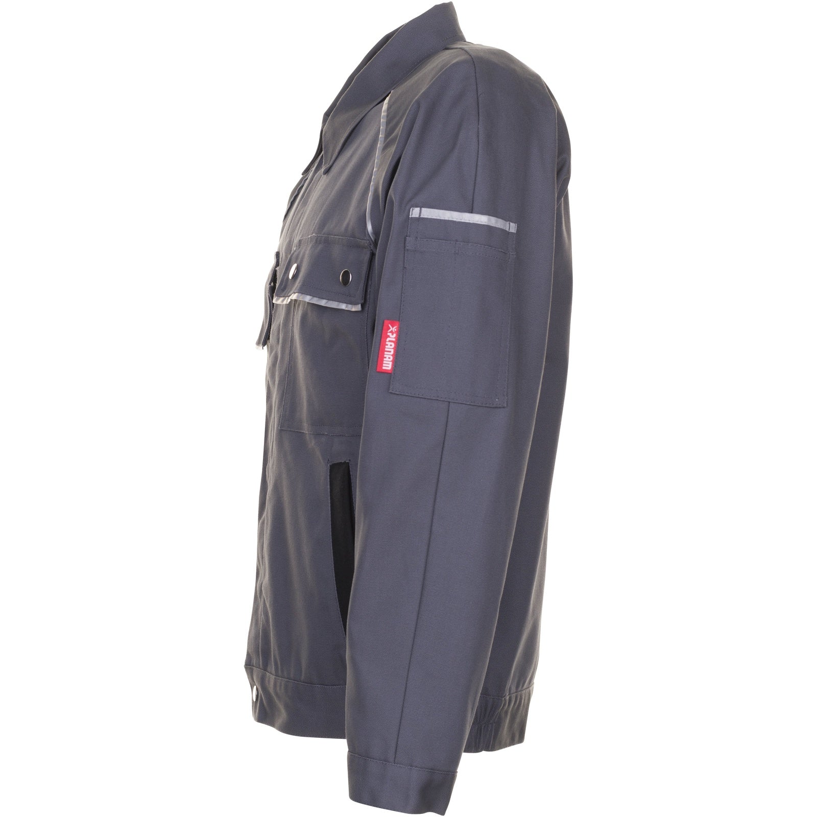 Planam Canvas 320 Waisted Jacket grey/black - Model view 4