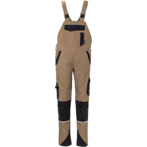 Planam Norit Women's dungarees sand/black - Model view 1