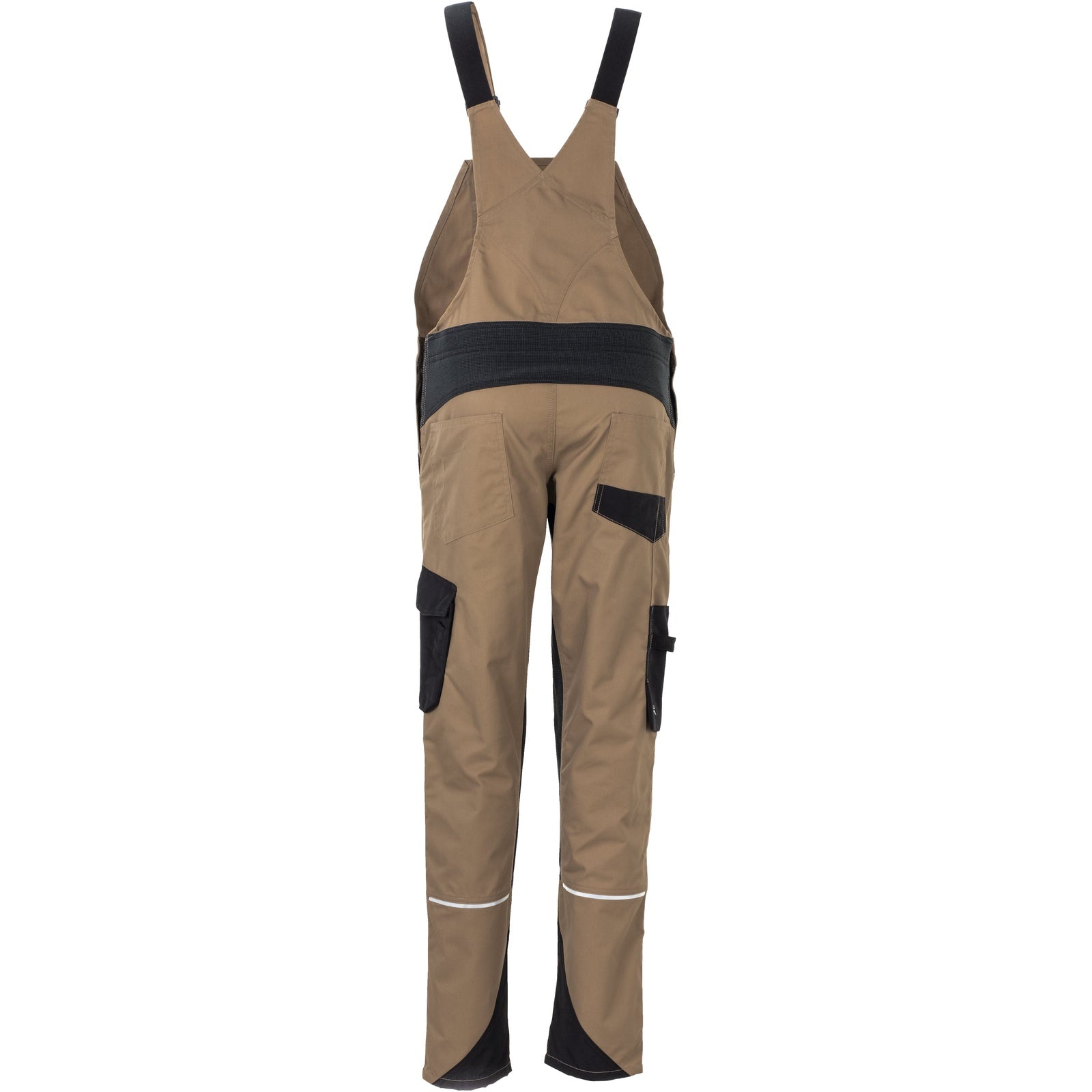 Planam Norit Women's dungarees sand/black - Model view 2