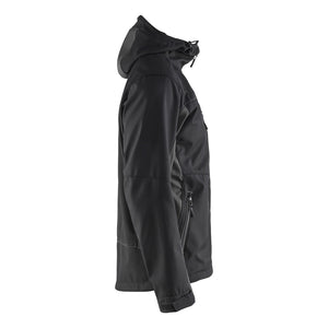 Blaklader BLAKLADER 47532516 Softshell Jacket with Hood Softshell Work Jacket MEN - Water Repellent - 475325169998_CR