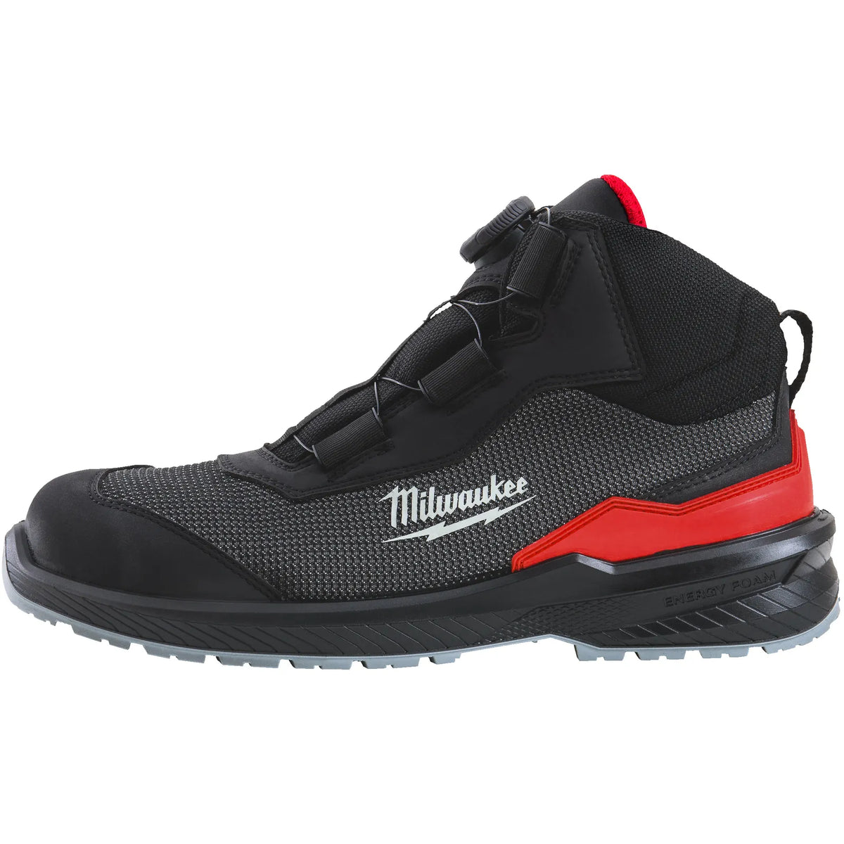 Milwaukee FLEXTRED™ S1PS BOA® Mid-Cut Safety Shoes ESD B1M110133 - Black