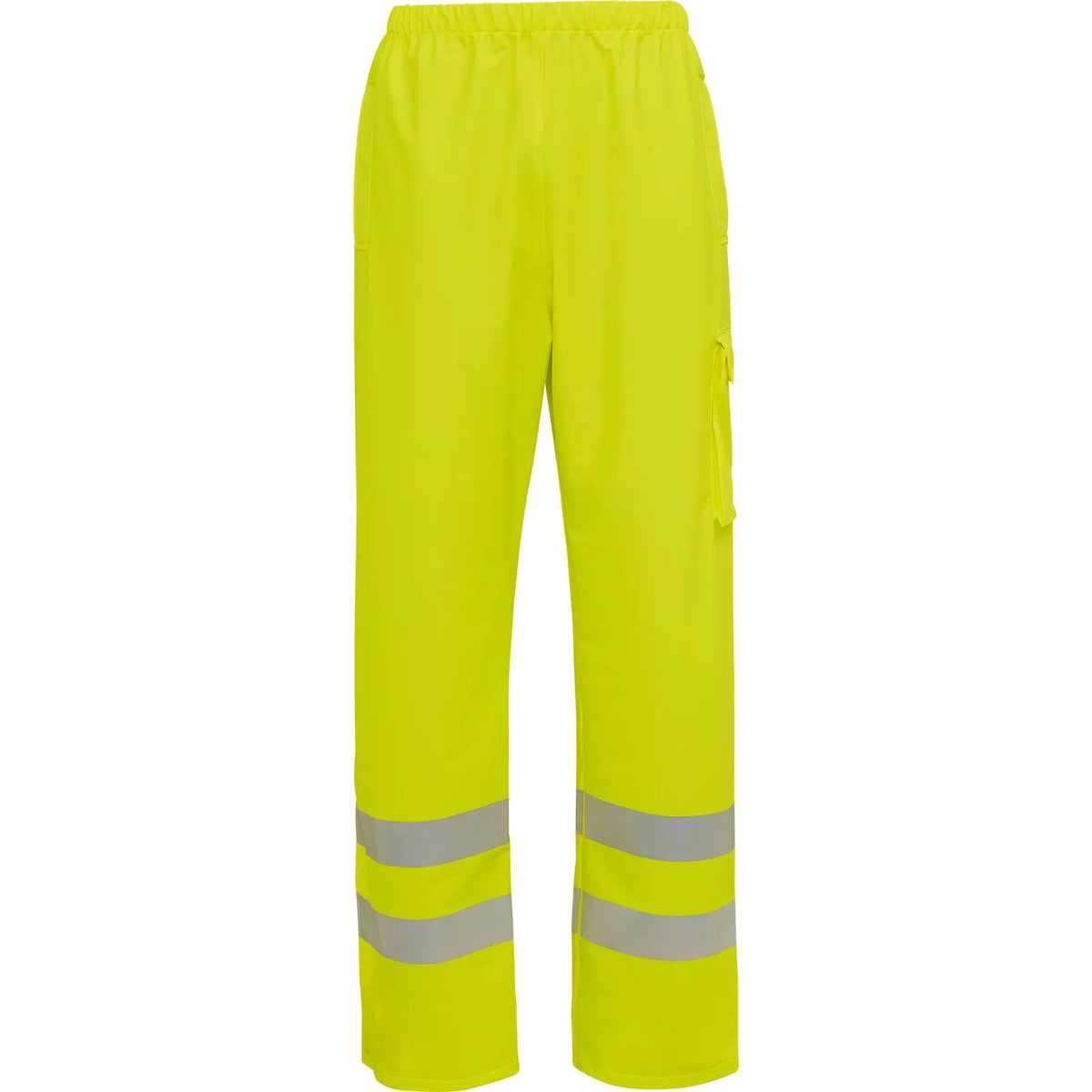 ELKA Rainwear - Dry Zone Visible Waist Trousers with pockets - Fluorescent Yellow