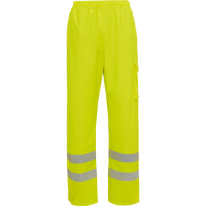 ELKA Rainwear - Dry Zone Visible Waist Trousers with pockets - Fluorescent Yellow