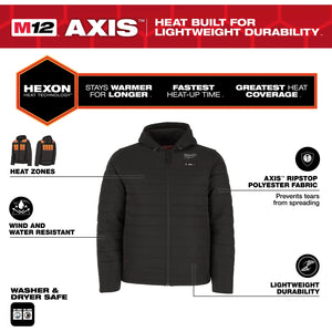 Milwaukee M12™ Heated Jackets M12 HPJBL3 - Black