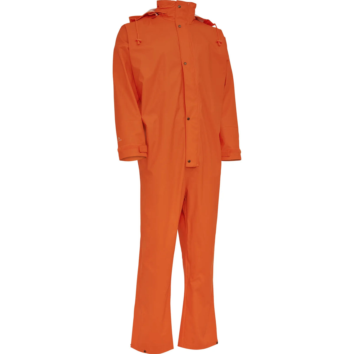 ELKA Rainwear - Dry Zone PU Coverall with hood - Orange