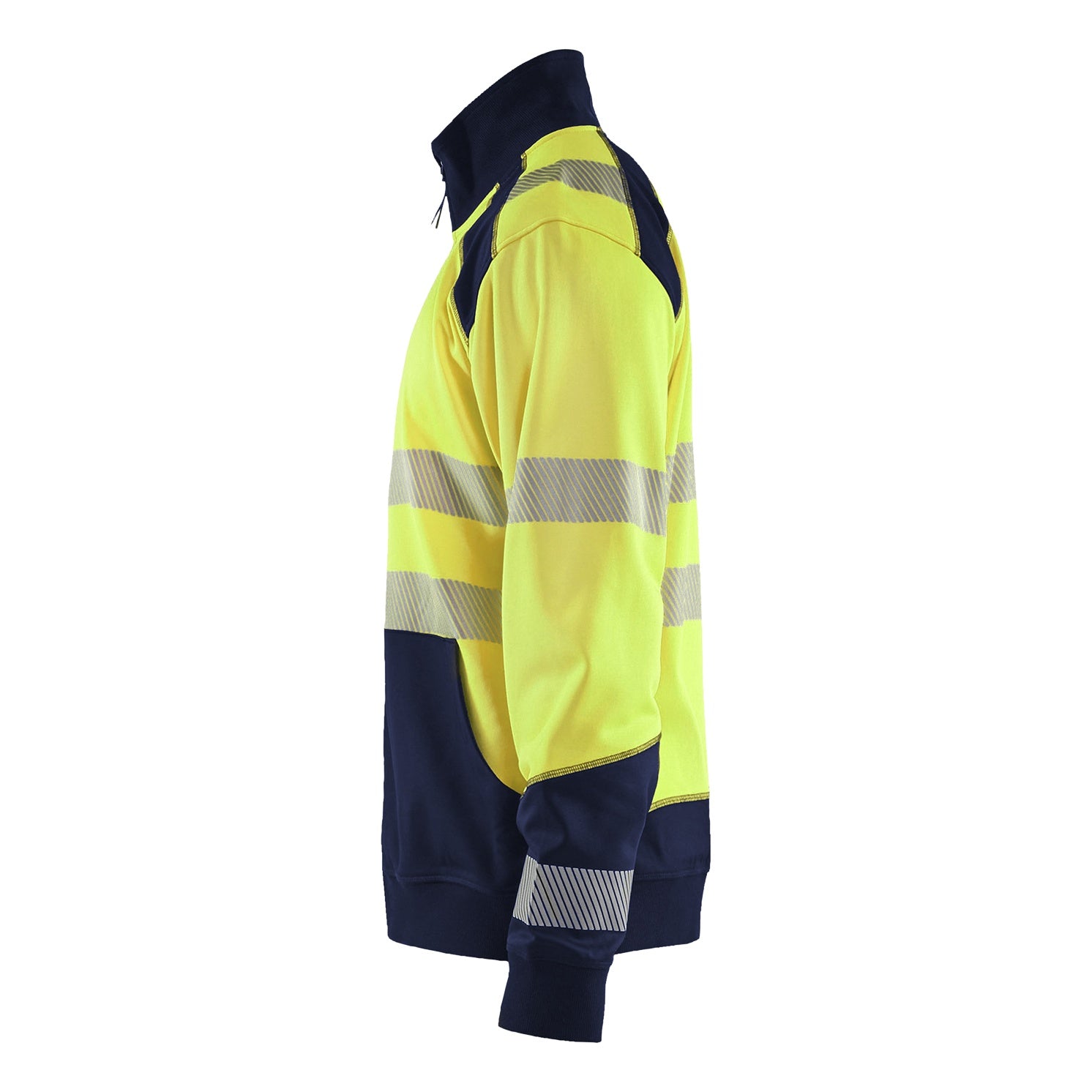 Blaklader BLAKLADER 35582528 Hi Vis Reflective Full Zip Work Sweatshirt MEN - Brushed Inside - 355825283389_CL