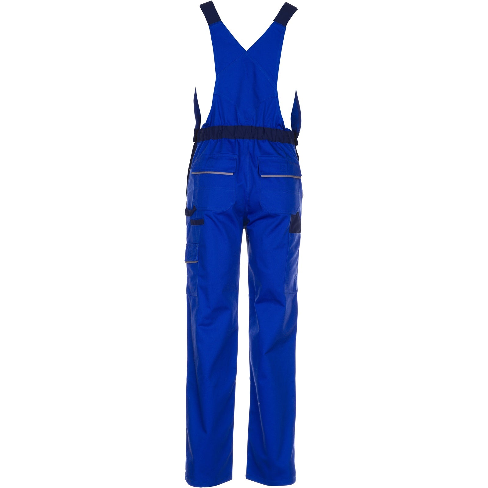Planam Highline Dungarees royal blue/navy/zinc - Model view 2