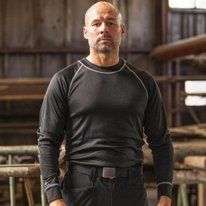 ELKA Rainwear - Thermal Base Layer - Crew Shirt - Black