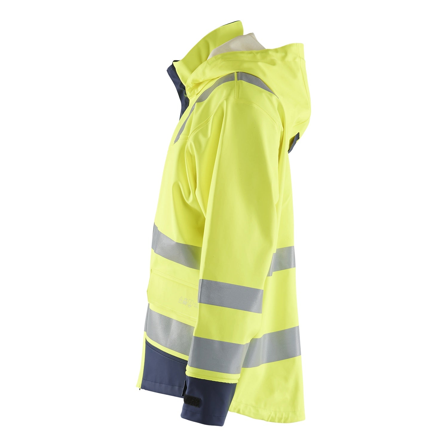Blaklader BLAKLADER 43132022 Multinorm raincoat Level 2 Hi Vis Reflective Rain Jacket MEN - Water Repellent - 431320223389_CL